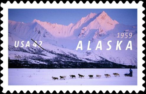 Alaska Statehood commemorative stamp 2009