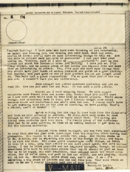 Bev to Ande: V-Mail of 10 June 1943 (part 2)