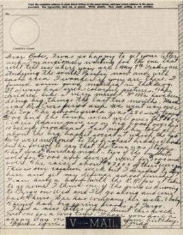 Judith to Ande: V-Mail of 17 April 1943