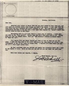 Tex to Ande: V-Mail of 28 April 1943