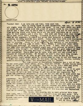 Bev to Ande: V-Mail of 4 June 1943