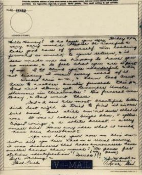 Bev to Ande: V-Mail of 7 May 1943