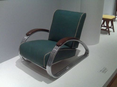 The High Museum of Art: Chair with chrome arms
