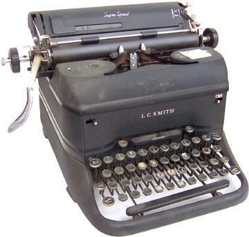 I purchased my 1937 L.C. Smith manual typewriter at Harvard Typewriter in 1982 for $25.