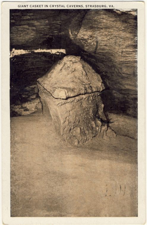 Giant casket in Crystal Caverns, Virginia