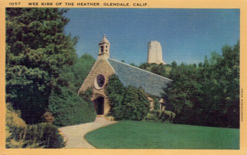 Postcard: Wee Kirk of the Heather, Glendale