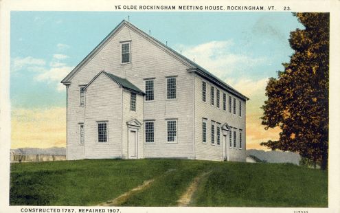 Postcard: Ye Olde Rockingham Meeting House