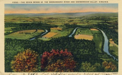 Postcard: Shenandoah River Bends