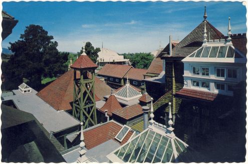 Postcard: Winchester Mystery House rooftops