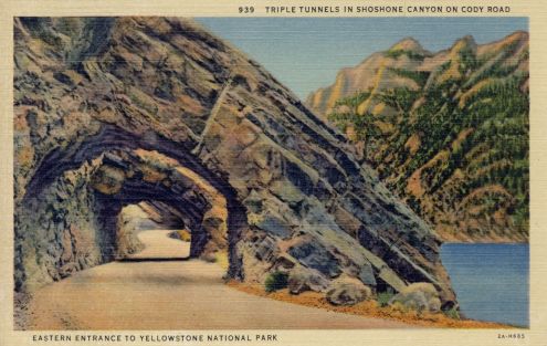 Postcard: Shoshone Canyon Tunnels
