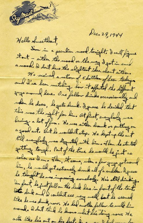 Richard to Alice: 29 December 1944