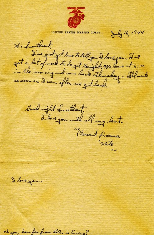 Richard to Alice: 16 July 1944