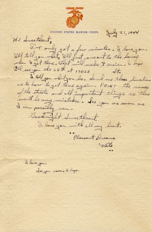 Richard to Alice: 21 July 1944