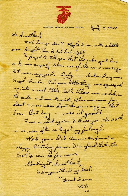 Richard to Alice: 4 July 1944