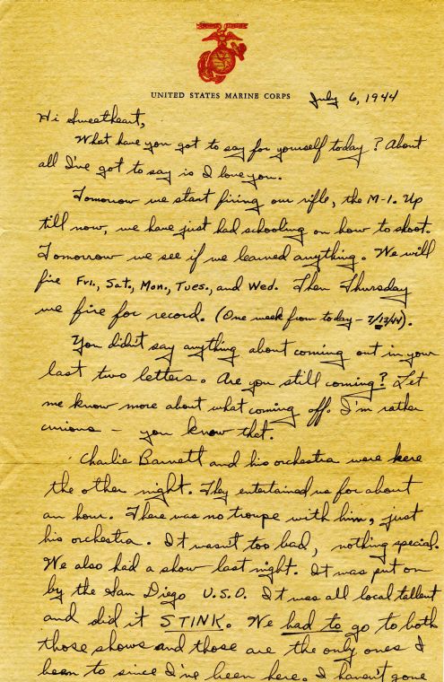 Richard to Alice: 6 July 1944