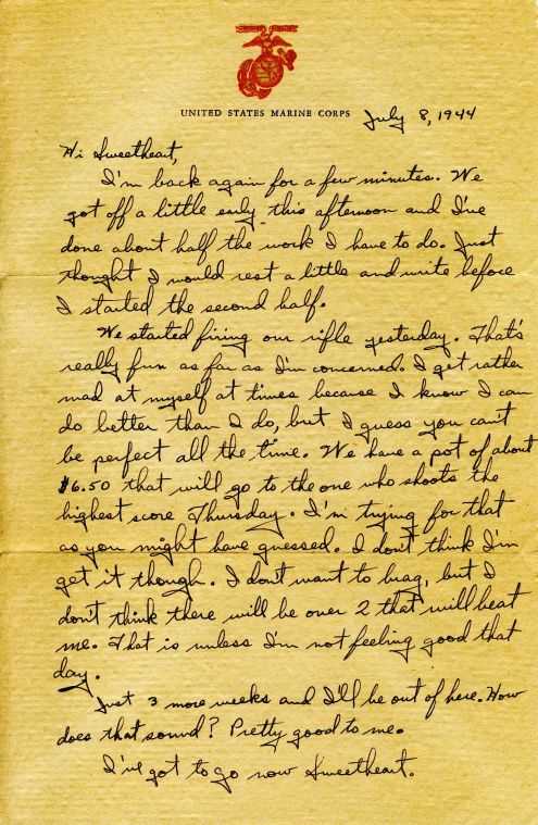 Richard to Alice: 8 July 1944