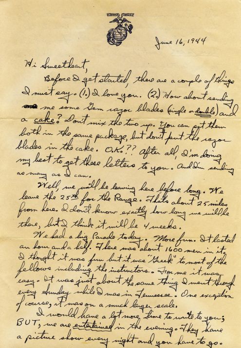 Richard to Alice: 16 June 1944