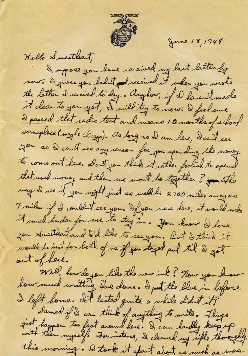 Richard to Alice: 18 June 1944
