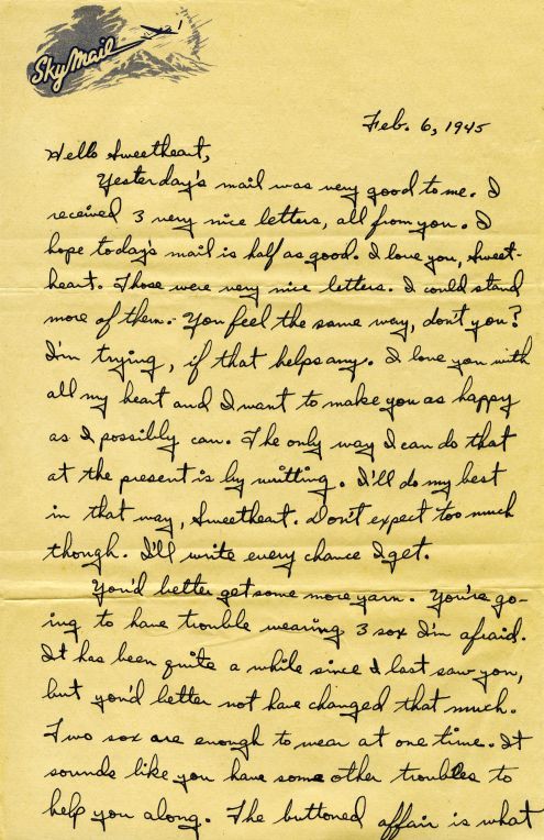 Richard to Alice: 6 February 1945