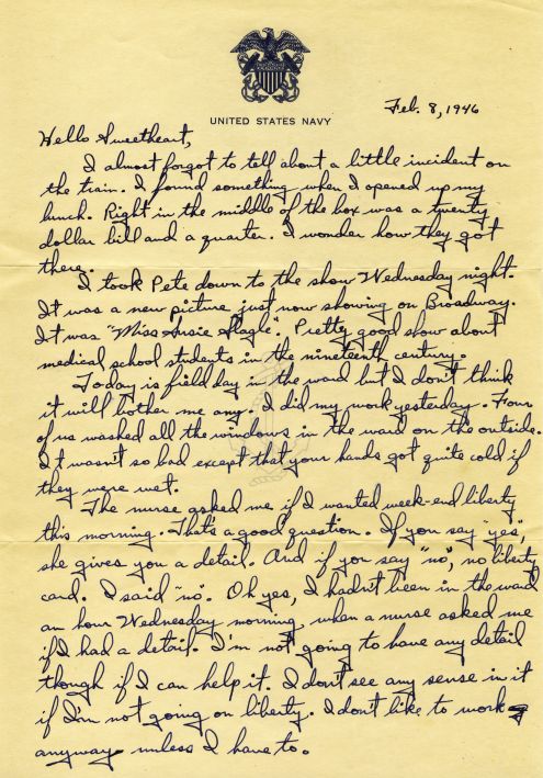 Richard to Alice: 8 February 1946