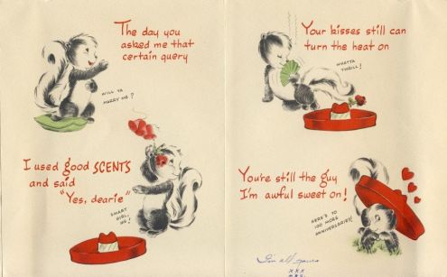 Alice to Richard: 7 May 1946 (inside of card)