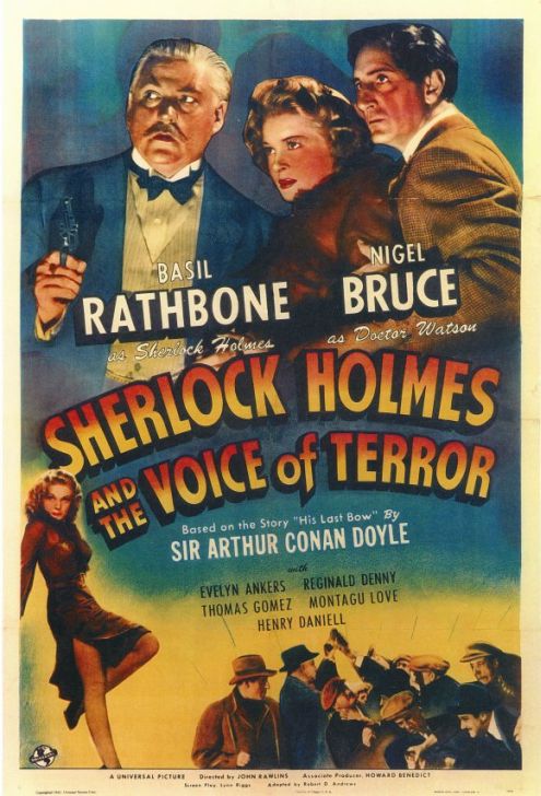 one-sheet for Sherlock Holmes and the Voice of Terror
