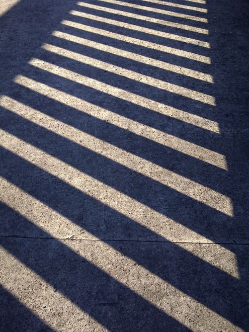 Birmingham sidewalk shadows 6 April 2011