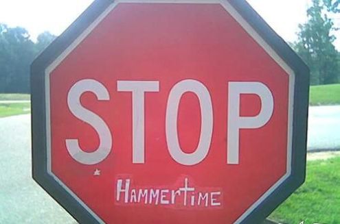Stop!...Hammer time.