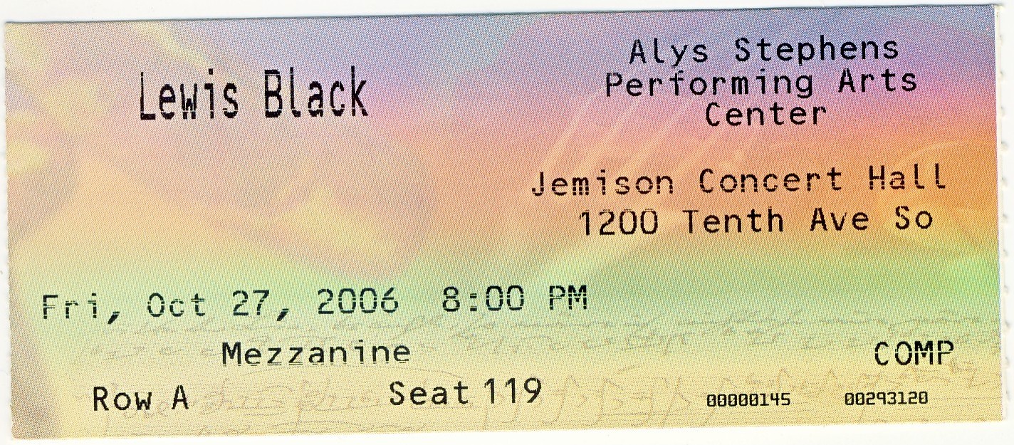 Lewis Black, Birmingham AL, 2006