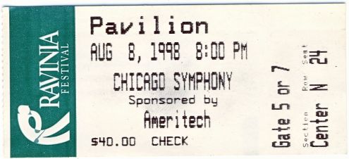 Ravinia Festival, Chicago, 1998