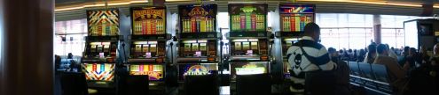 Slot machines in the Las Vegas airport