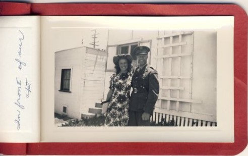 Bev & Ande in Mission Beach, 1942