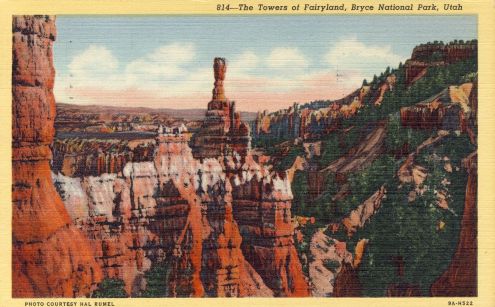 Postcard: Towers of Fairyland, Bryce National Park