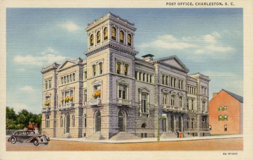 Postcard: Post Office, Charleston, SC