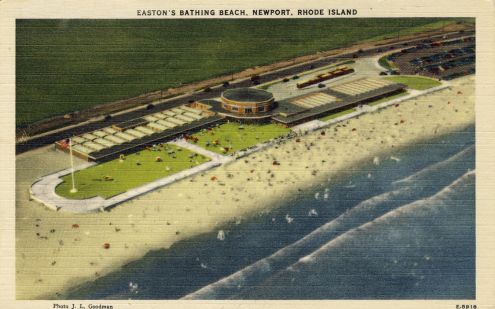 Postcard: Easton's Bathing Beach, Newport, Rhode Island