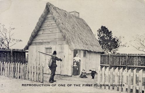 Postcard: Pilgrim House Replica