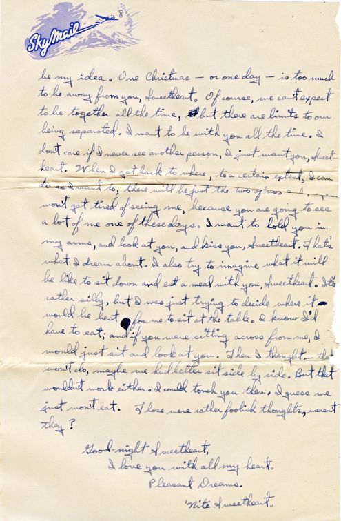 Richard to Alice: 25 December 1944 (letter 1)