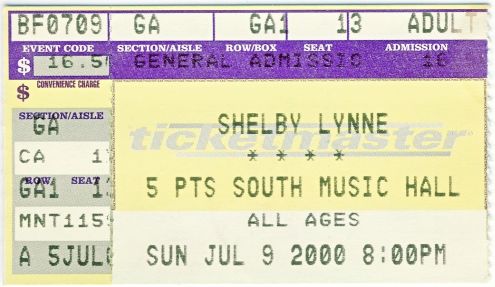 Shelby Lynne, Birmingham, 9 July 2000